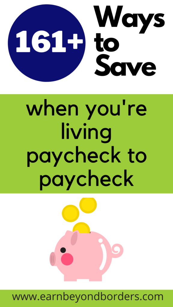 How to save when you live paycheck to paycheck