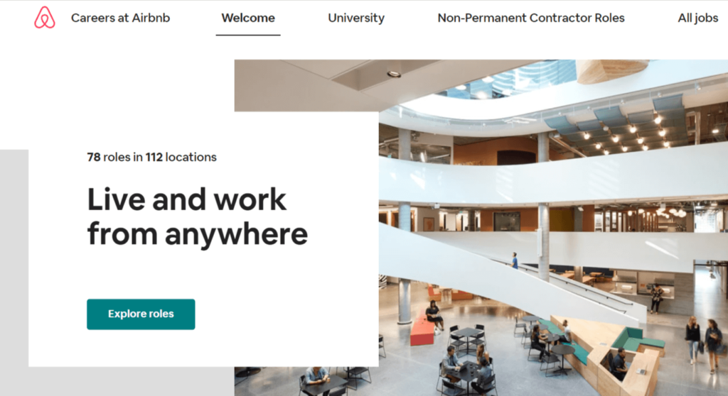 Work from anywhere Airbnb jobs