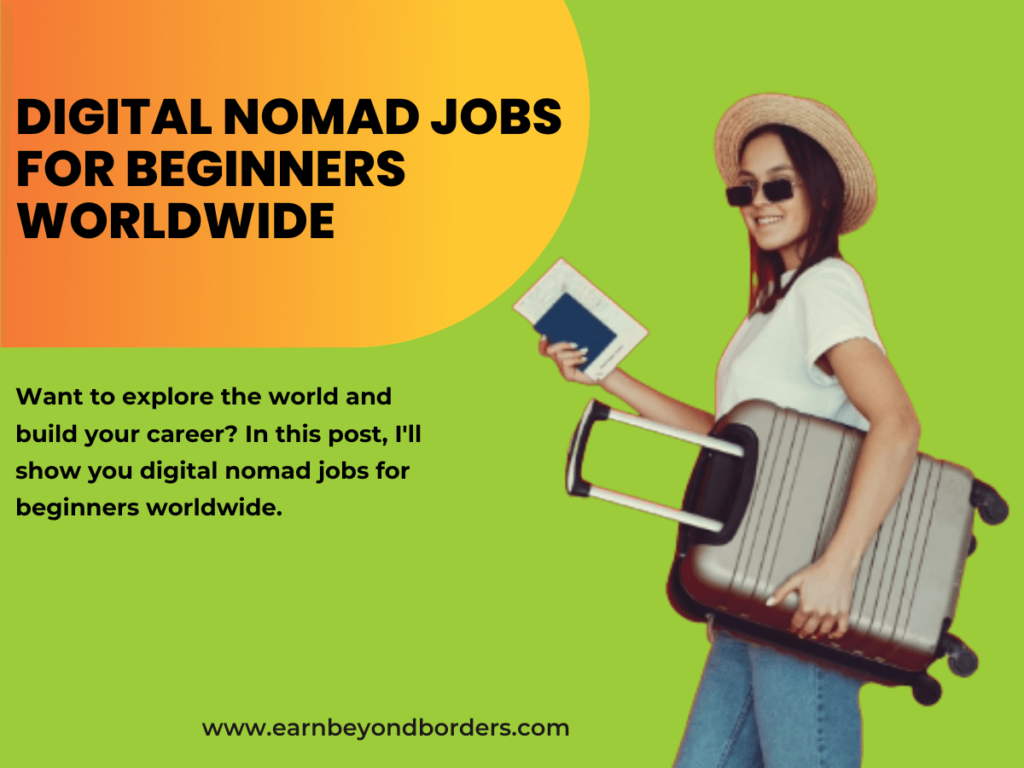 Digital nomad traveling to another country to work