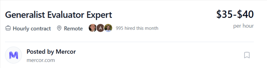 generalist mercor job