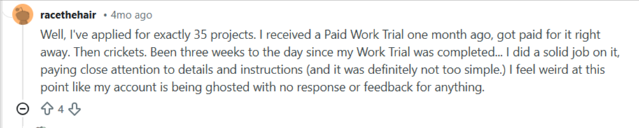 inconsistent work mercor